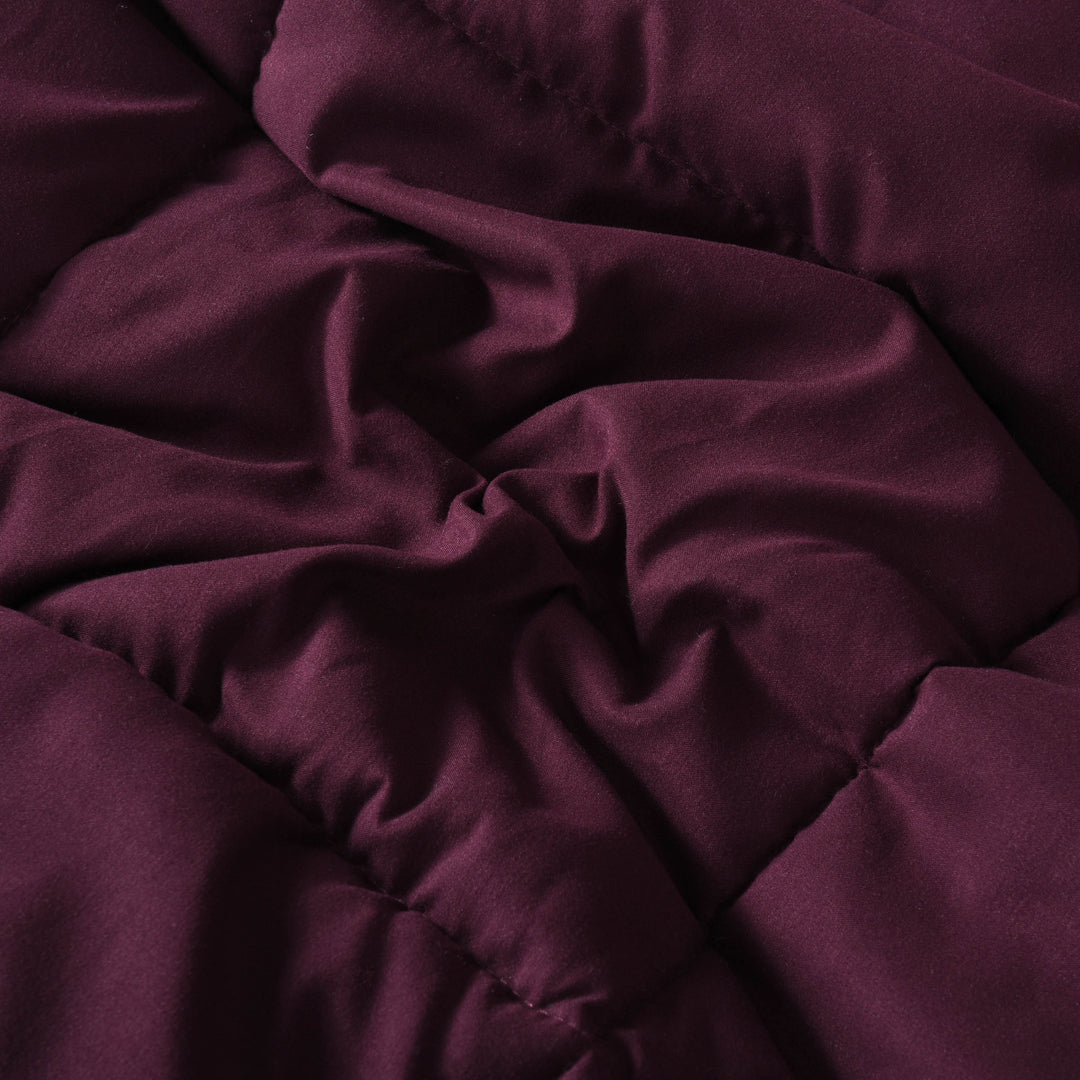 Plum Color All Season Lightweight Down Alternative Comforter Set