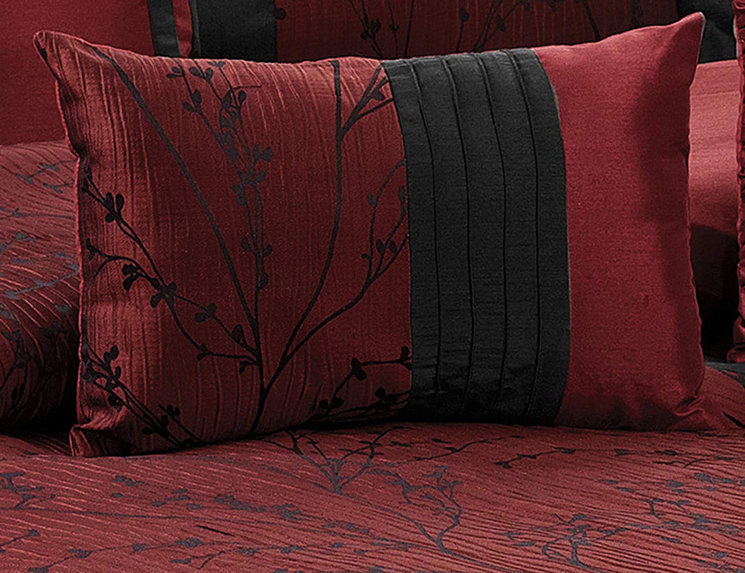 7 Piece Jacquard Fabric Patchwork Comforter Set Bed In A Bag-Leticia