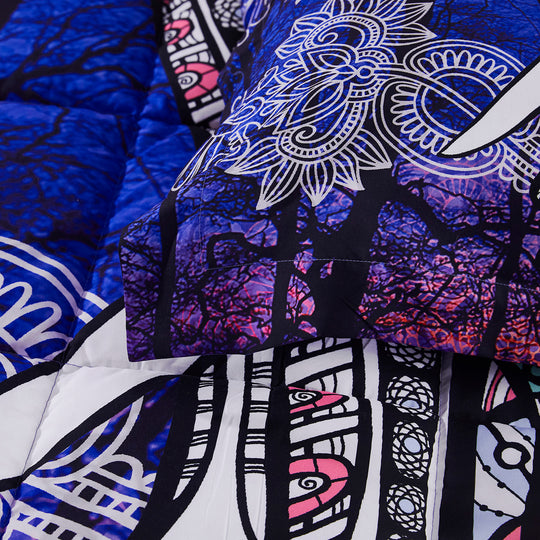 3D Reactive Print Elephant All Season Comforter Set Twin -S2