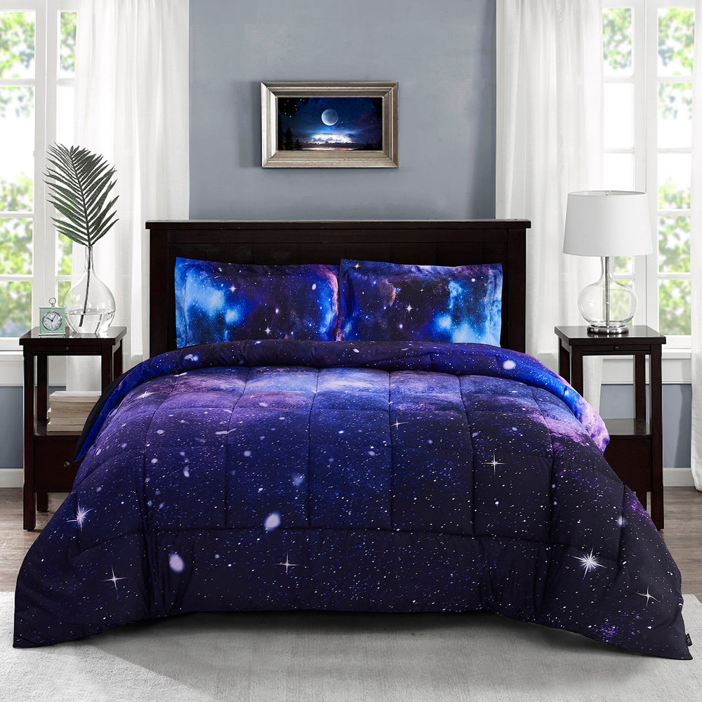 3D Print Lightweight All Season Comforter Set Vivid Pattern Twin Size for Chilren Kids