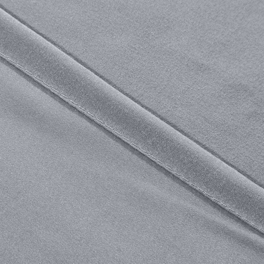 HIG Luxurious Farmhouse Unique Pleated Cloth Fabric Shower Curtain 72x72 Extra Long Bathroom Curtain