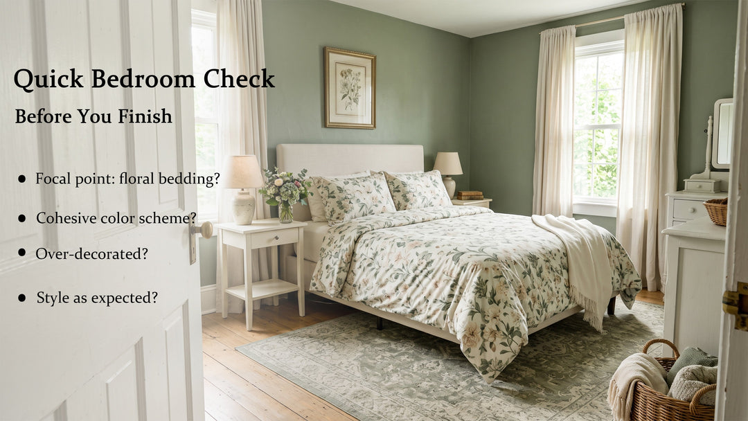 How to Decorate a Bedroom Around Floral Bedding
