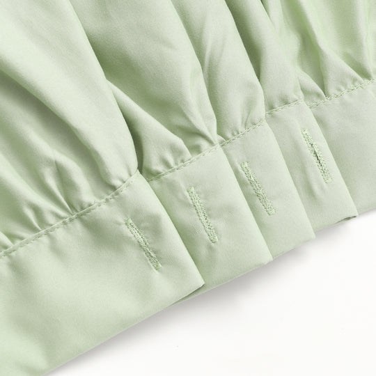 Luxurious Farmhouse Unique Pleated Cloth Fabric Shower Curtain 72x72 Extra Long Bathroom Curtain