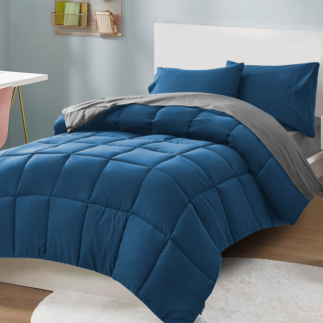 HIG Reversible and Lightweight  Comforter Set All Season