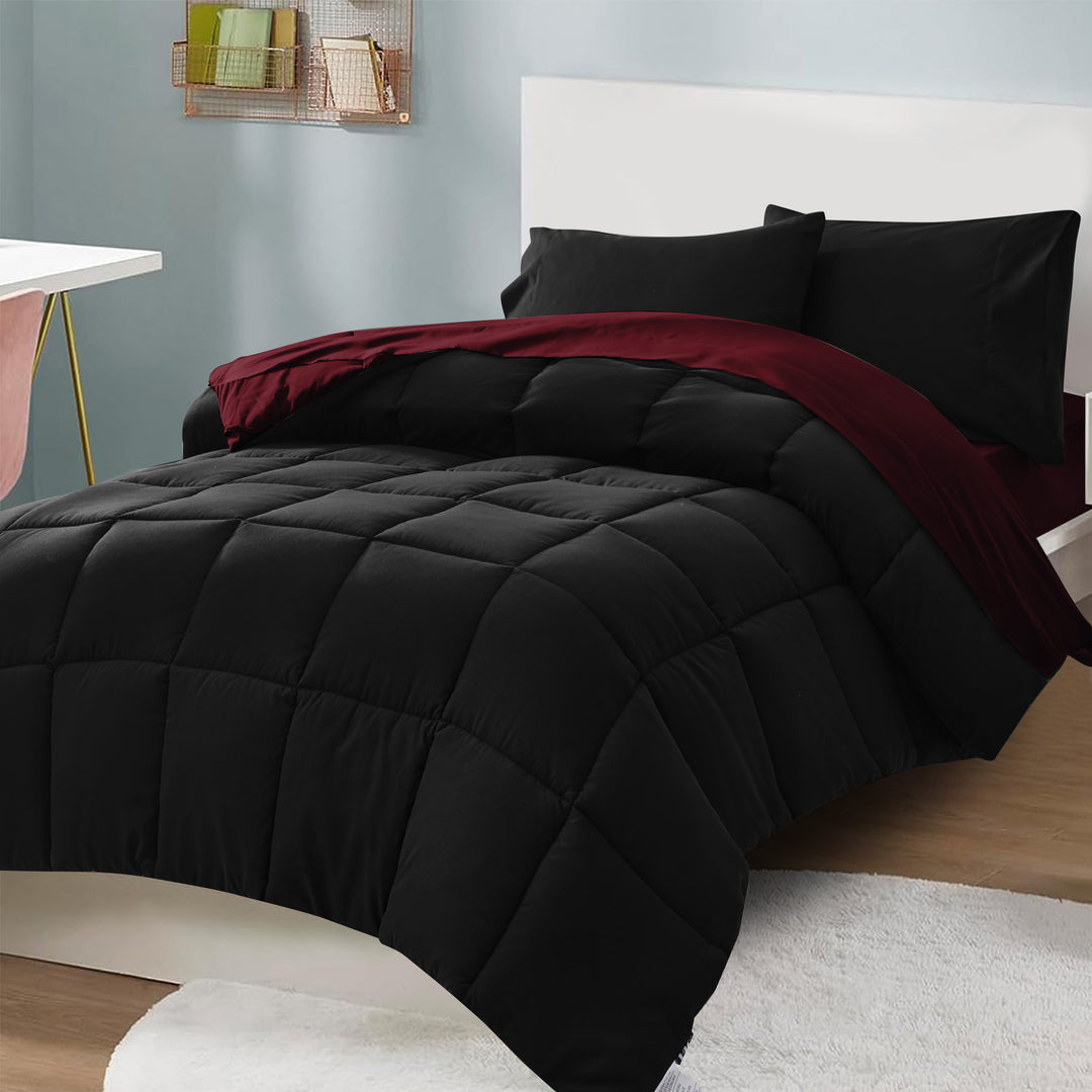 HIG Reversible and Lightweight  Comforter Set All Season