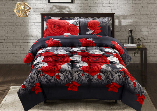 3 Piece 3D Promise Romantic Moment Print Woman Girl Comforter Set