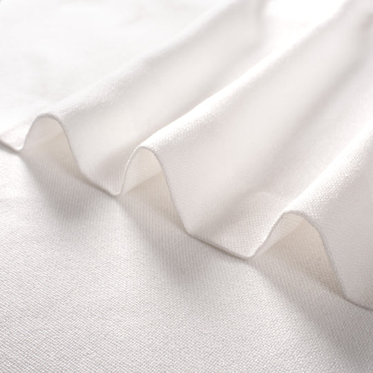 HIG Linen-Like Pinch Pleated Modern Neutral Solid Color Shower Curtain