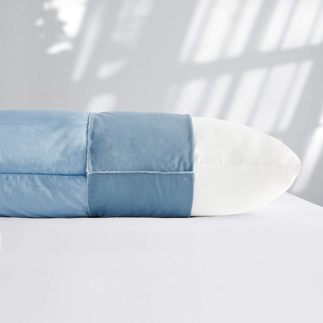 Full Body Pillow 20" x 54" with Removable Velvet Cover, Supportive Long Pillow for Adults & Pregnant Women Side Sleepers