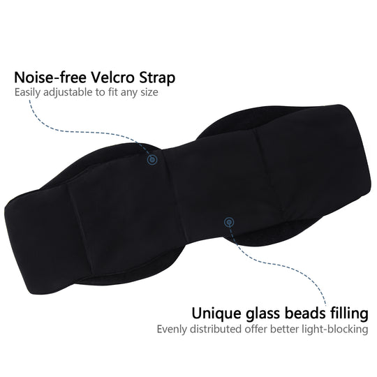 HIG Weighted Sleep Mask with Glass Beads for Men Women Sleeping Nap Travel