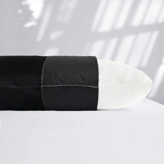 Full Body Pillow 20" x 54" with Removable Velvet Cover, Supportive Long Pillow for Adults & Pregnant Women Side Sleepers
