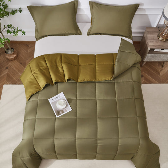 3 Piece All Season Lightweight Down Alternative Comforter Set