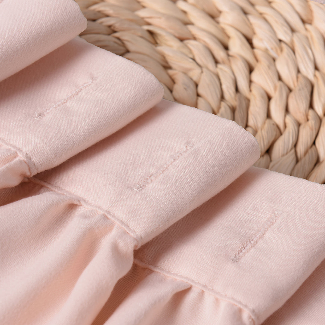 Luxurious Farmhouse Unique Pleated Cloth Fabric Shower Curtain 72x72 Long Bathroom Curtain