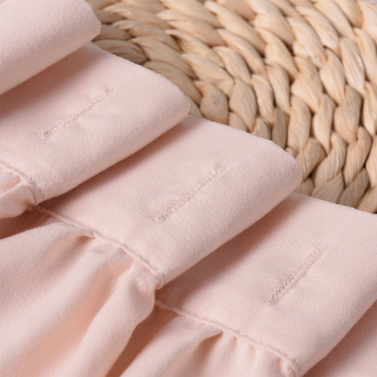 Luxurious Farmhouse Unique Pleated Cloth Fabric Shower Curtain 72x72 Long Bathroom Curtain