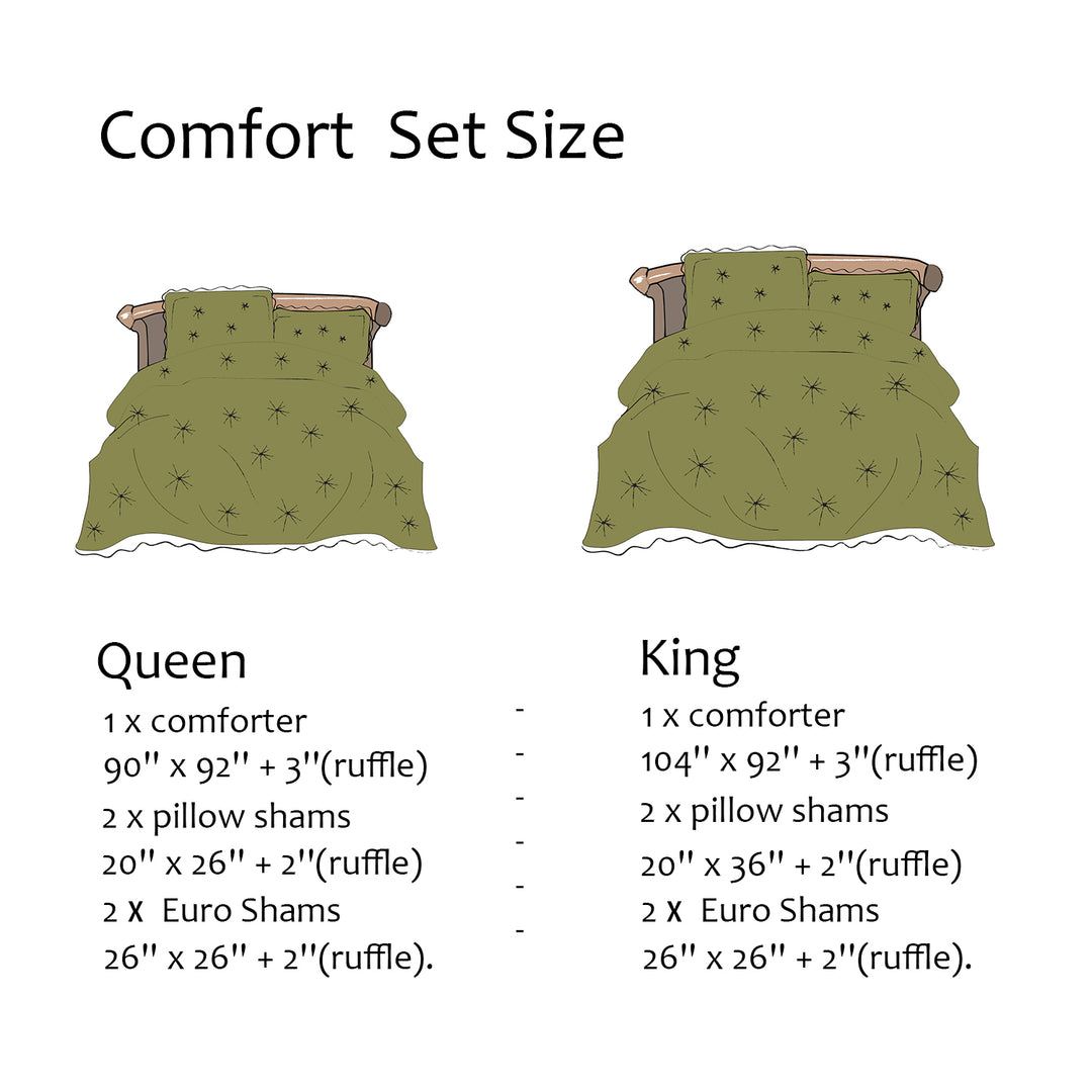 Hig 5 Piece Bed in a Bag Comforter Set