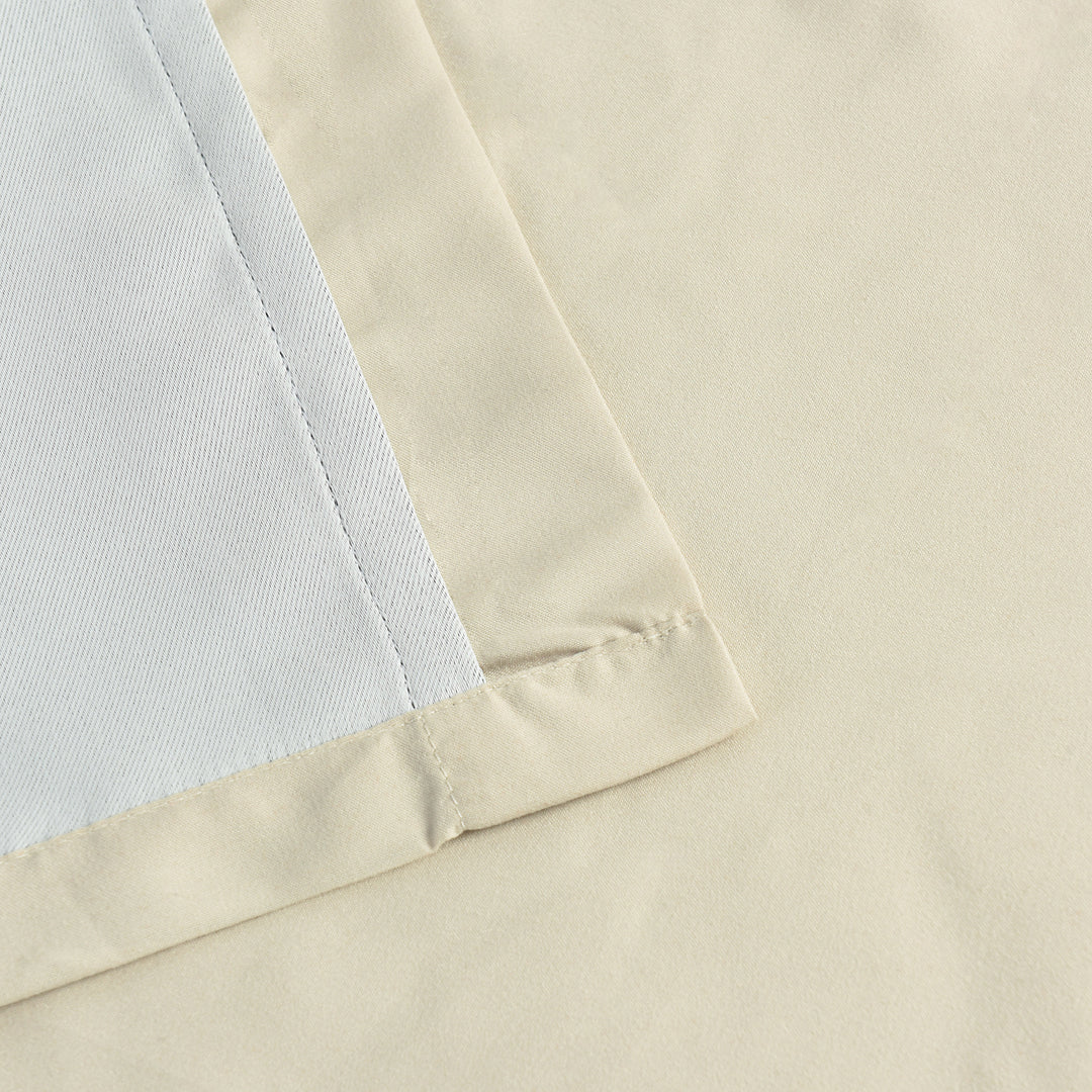 Farmhouse Ruffle Window Curtains with Blackout Liner Handmade Bow Ties Drapes 1 Panel, 100"W x 84"L