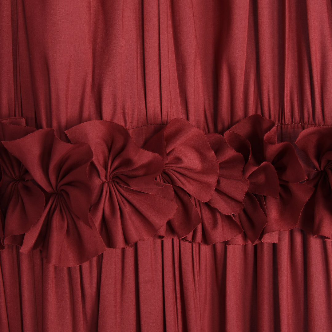 Luxurious Farmhouse Unique Pleated Cloth Fabric Shower Curtain 72x72 Extra Long Bathroom Curtain