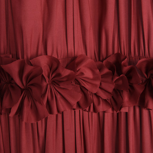 Luxurious Farmhouse Unique Pleated Cloth Fabric Shower Curtain 72x72 Extra Long Bathroom Curtain