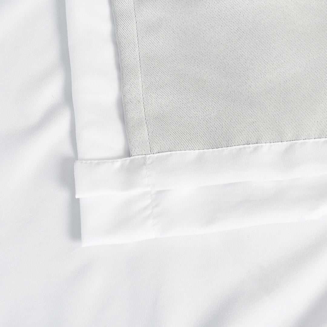 Farmhouse Ruffle Window Curtains with Blackout Liner Handmade Bow Ties Drapes 1 Panel, 100"W x 84"L