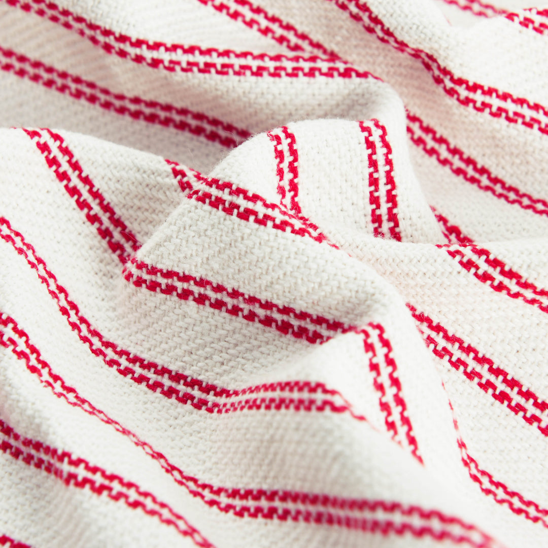 Closeout - Striped Linen Throw Pillow Covers - Set of 2, 18"x18",N60004