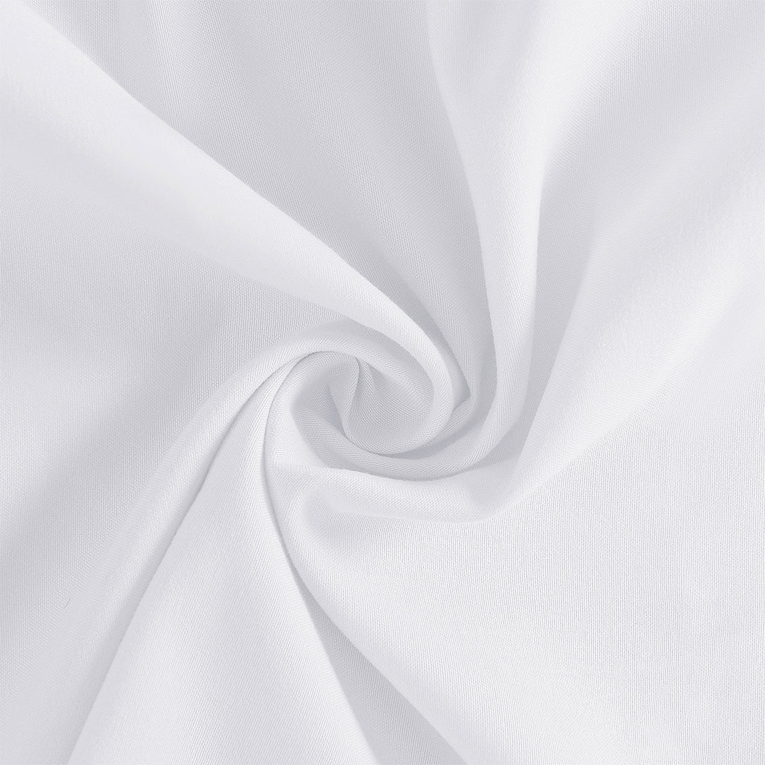 Luxurious Farmhouse Unique Pleated Cloth Fabric Shower Curtain 72x72 Long Bathroom Curtain