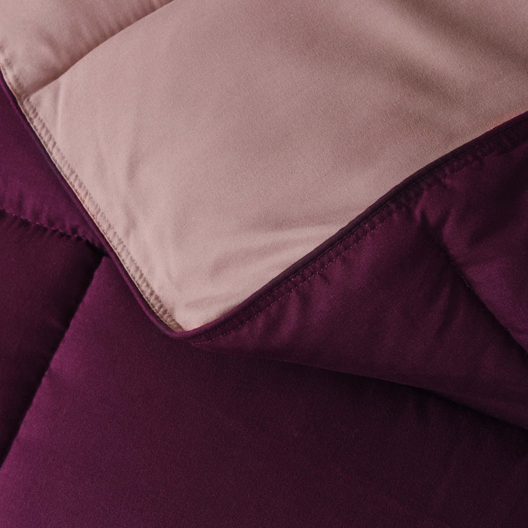 Plum Color All Season Lightweight Down Alternative Comforter Set