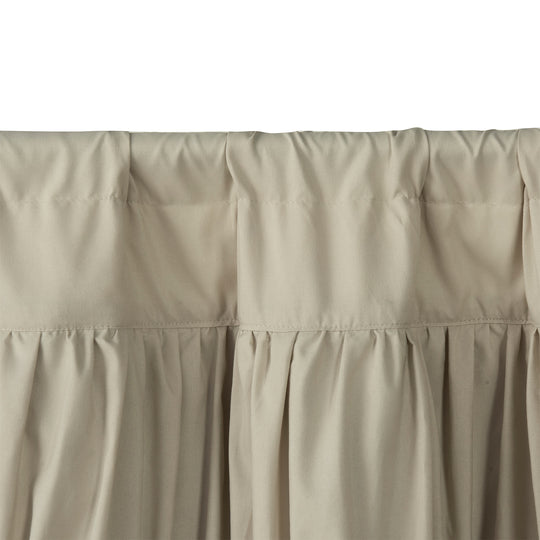 Ruffled Floral Applique Tier Curtains – Brushed Fabric Decorative Kitchen Curtains (Set of 2)