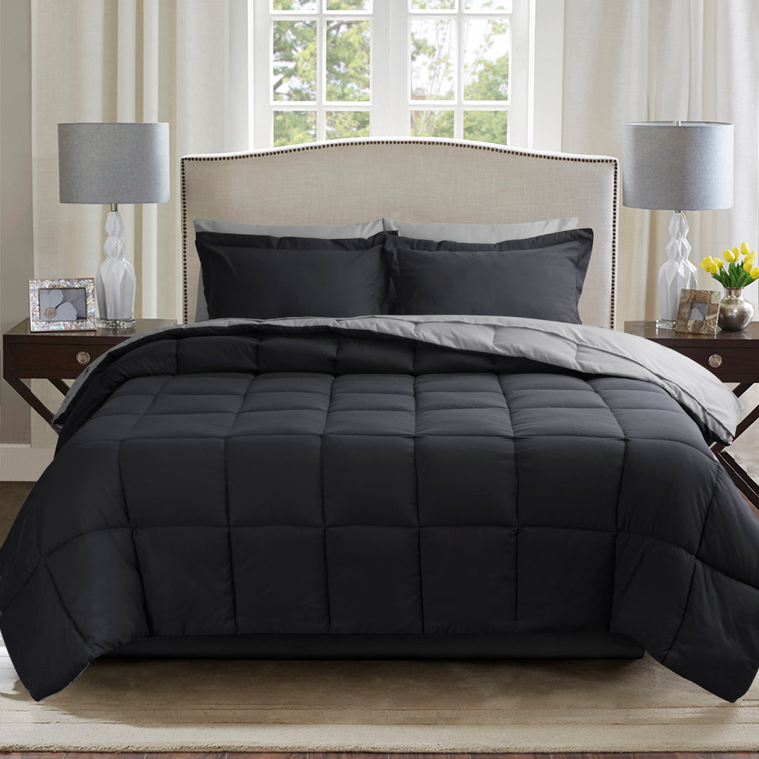 HIG Reversible and Lightweight  Comforter Set All Season