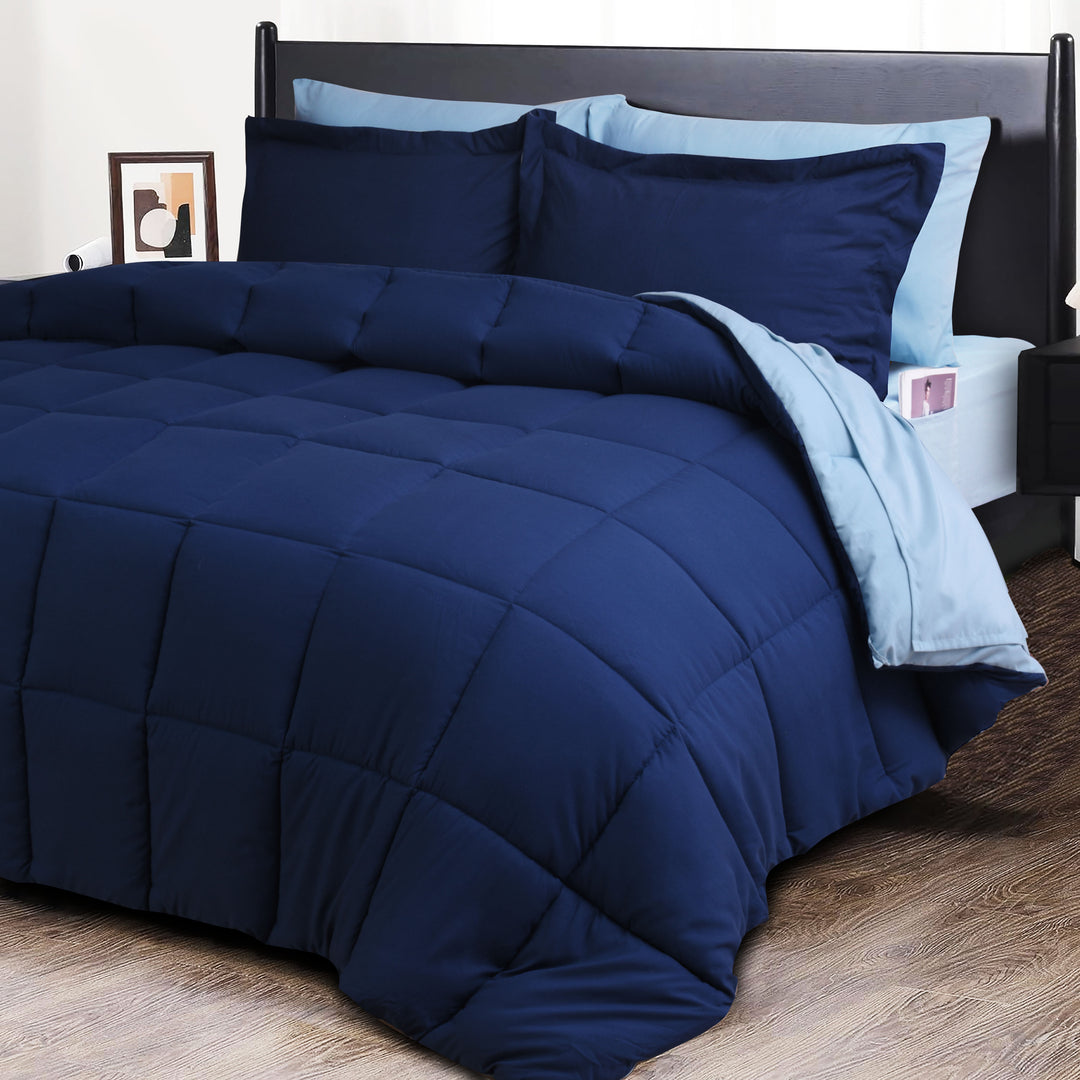 HIG Reversible and Lightweight  Comforter Set All Season
