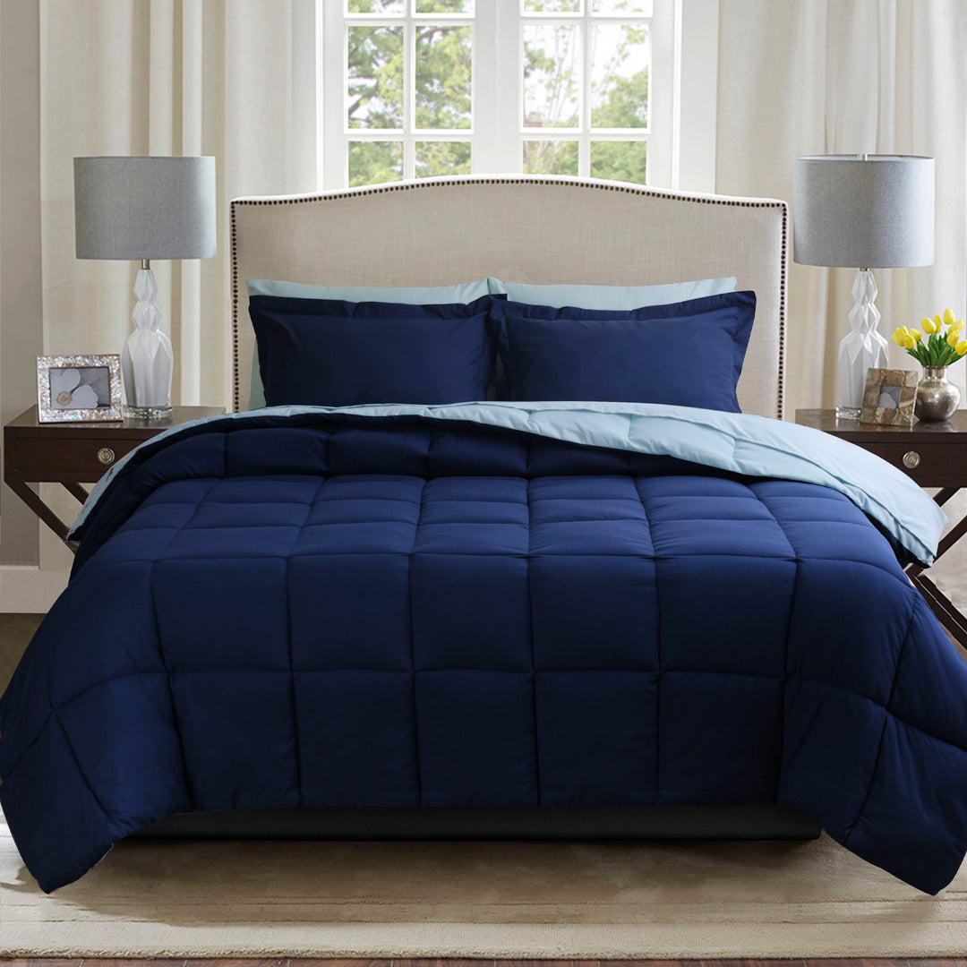 HIG Reversible and Lightweight  Comforter Set All Season