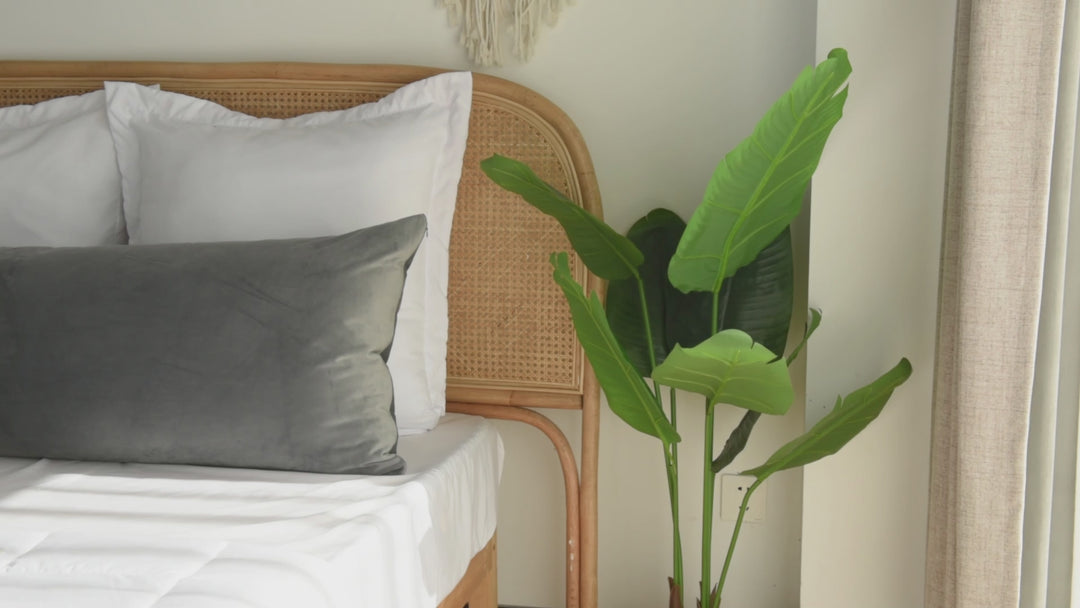 Full Body Pillow 20" x 54" with Removable Velvet Cover, Supportive Long Pillow for Adults & Pregnant Women Side Sleepers
