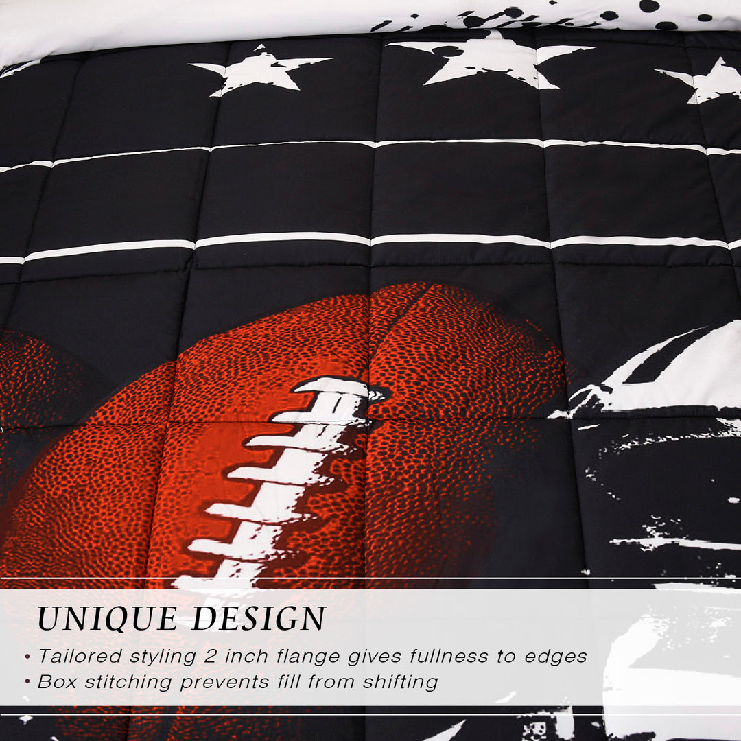 3D Print American Football All Season Comforter Set-S25