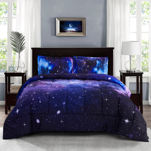 3D Print Galaxy All Season Comforter Set Twin Queen Size-S3