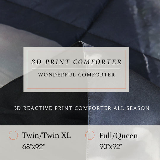 3D Print Ball and Bat All Season Comforter Set-S27